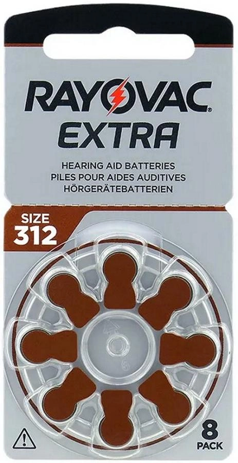 Батарейка Rayovac Extra 312 BL8