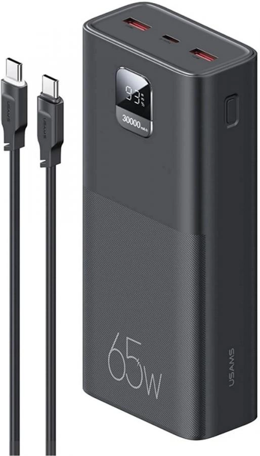 Портативное зарядное устройство Usams CD185 PB68 Black (ATXLOGTC01)