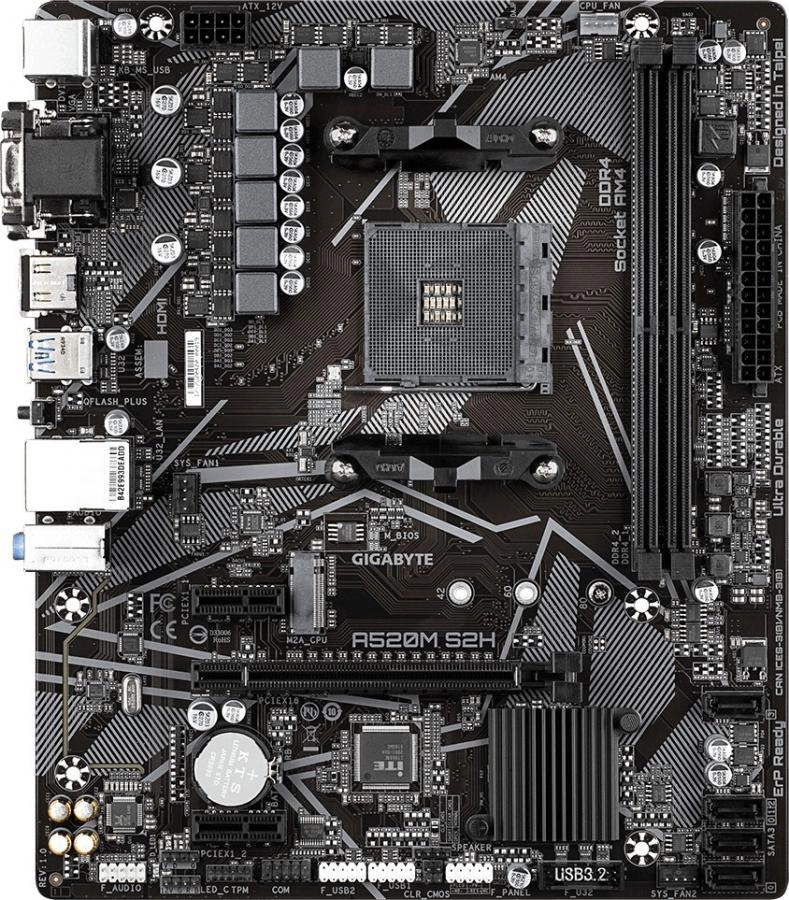 Материнская плата Gigabyte A520M S2H rev. 1.3