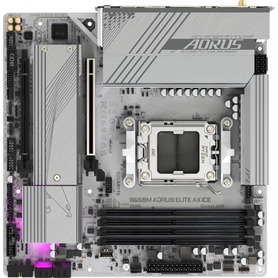 Материнская плата GigaByte B650M Aorus Elite AX Ice rev. 1.2