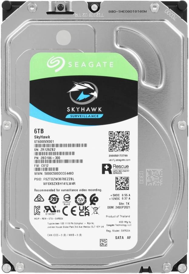 Жесткий диск Seagate/Securex Skyhawk 6TB (ST6000VX001)