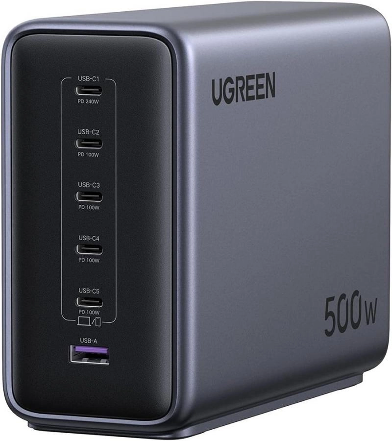 Сетевое зарядное устройство Ugreen X759 Space Gray (55550)