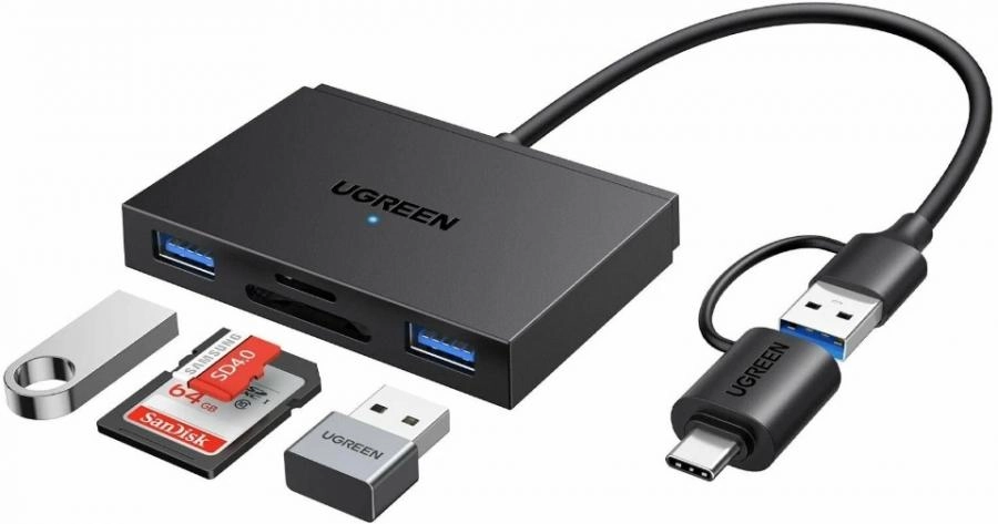 Картридер Ugreen CM812 Black (45167)
