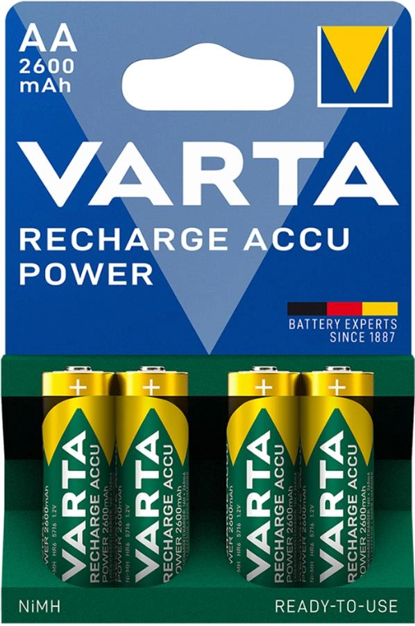 Аккумулятор Varta 5716 Ready2Use AA 2600mAh BL4 4pcs/Pack