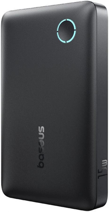 Портативное зарядное устройство Baseus P1008210C123-00 EnerFill FP11 Power Bank 10000mAh 15W Cosmic Black (Includes Simple Type-C to Type-C Cable 20V/3A 30cm) PPAP-1015-2