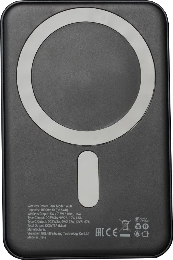 Портативное зарядное устройство Roome MagCity W60 Black (RMMGC10K)