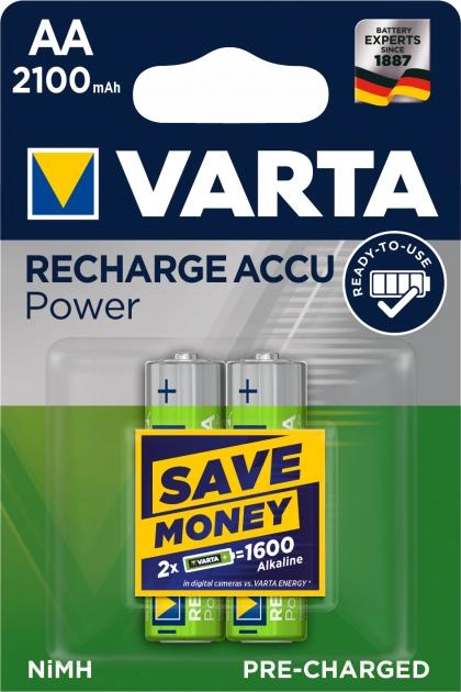 Аккумулятор Varta 56706 Recharge Accu Power AA 2100mAh BL4