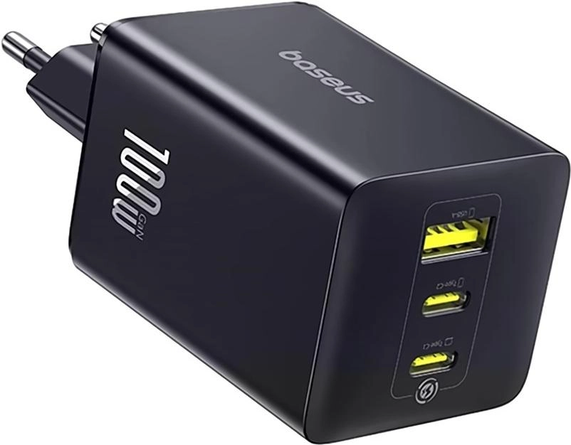 Сетевое зарядное устройство Baseus FE11 Fast Charger 2C+U 100W EU Cosmic Black (P10182102123-00)