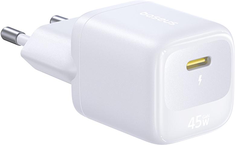 Сетевое зарядное устройство Baseus EnerFill FN22 1C 45W Moon White (E0123301)