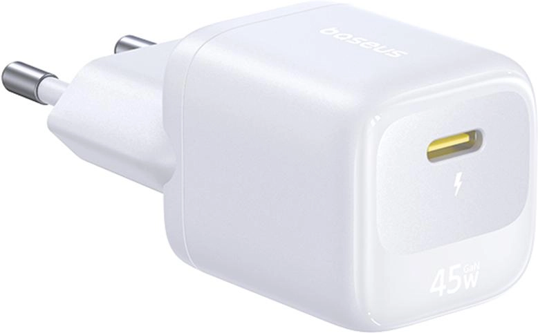Сетевое зарядное устройство Baseus EnerFill FN22 1C 45W Moon White (E0123301)