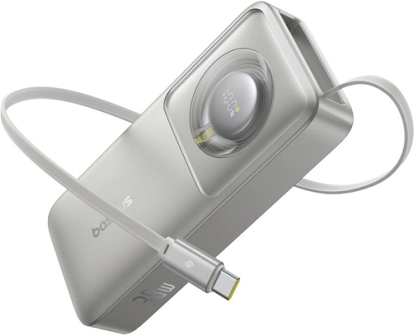Портативное зарядное устройство Baseus Free2Pull PPSS1030 Lunar Gray (P10073701843-00)