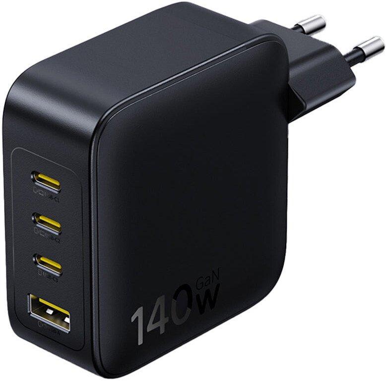 Сетевое зарядное устройство Baseus E0121J00 EnerFill FH11 GaN Fast Charger 3C+U 140W Cosmic Black (E0121J)