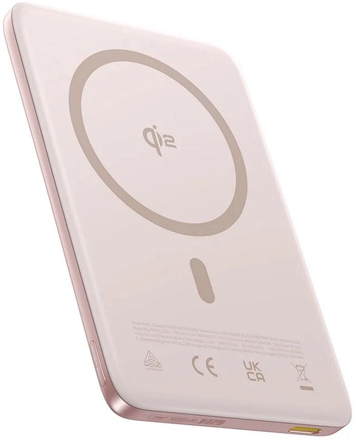 Внешний аккумулятор Baseus PPKPC-1027G PicoGo AM41 Ultra-Slim Qi2 Magnetic Power Bank 10000mAh 27W Nebula Pink (E0027202)