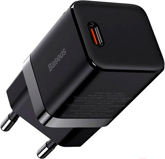 Сетевое зарядное устройство Baseus E01231 EnerFill FN22 Fast Charger 1C 30W EU Cosmic Black (E0123100)
