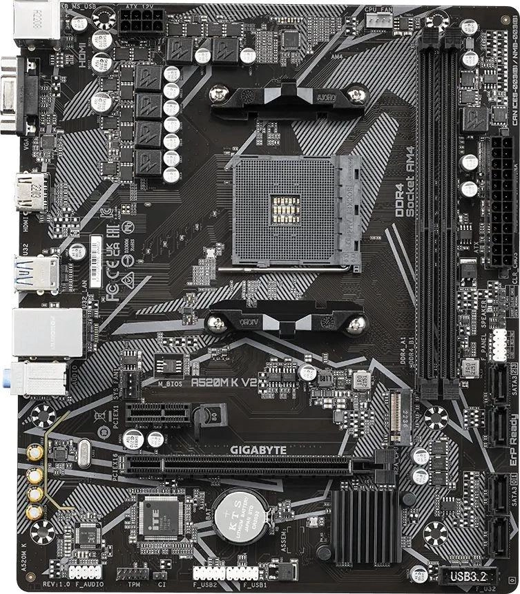 Материнская плата GigaByte A520M K V2 DDR4 rev.1.2