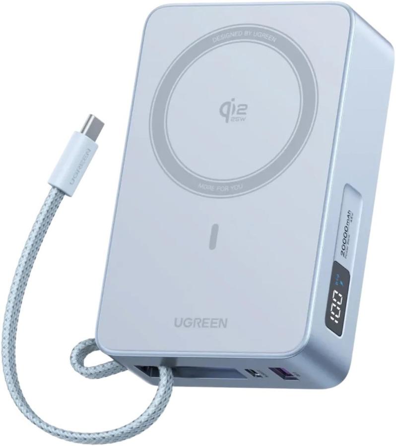 Портативное зарядное устройство Ugreen PB775 Light Blue (65959)