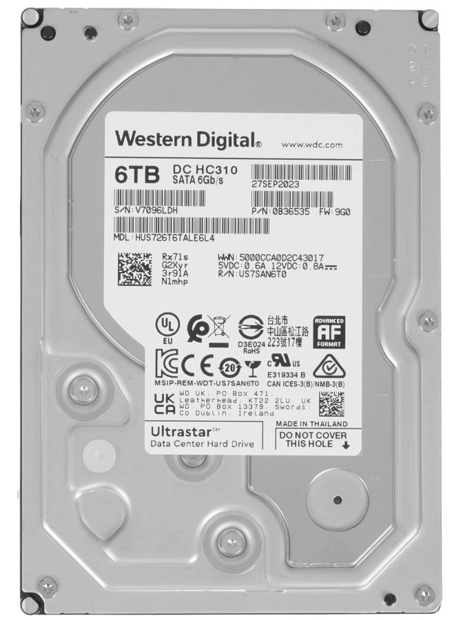Жесткий диск WD/Securex 6TB HUS726T6TALE6L4