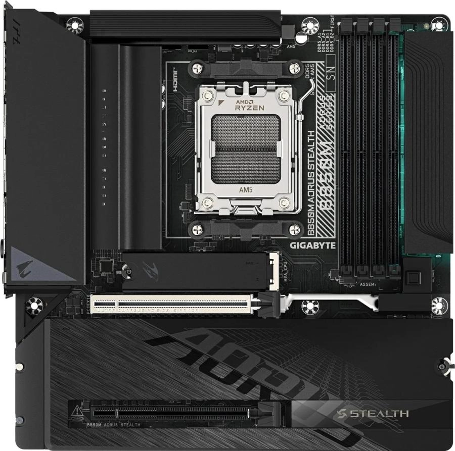 Материнская плата GigaByte B850M Aorus Stealth rev. 1.0