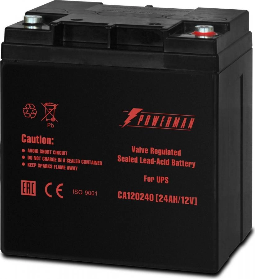 Аккумулятор для ИБП Powerman 12В/24 А·ч (CA12240/UPS)