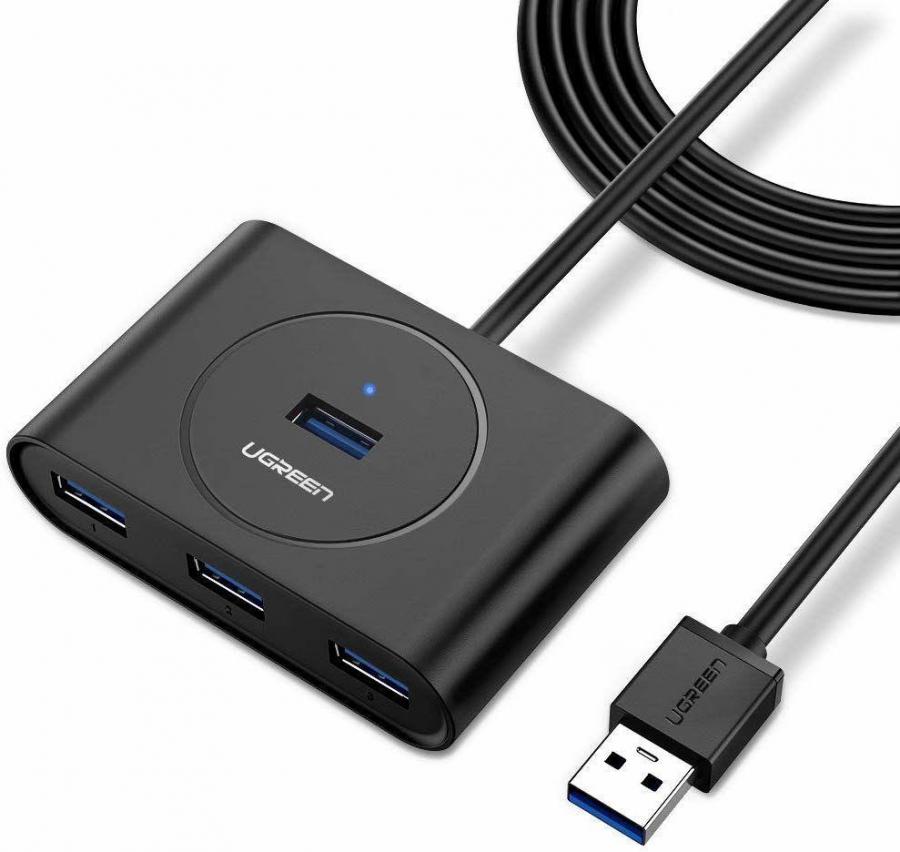 USB-хаб Ugreen CR113-20290 Black (20290)