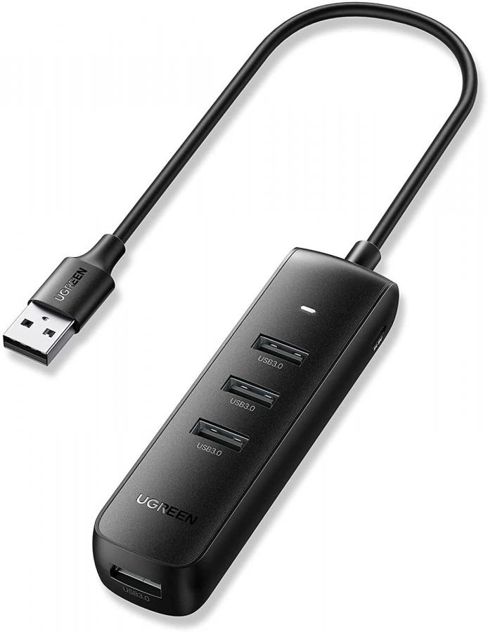 USB-хаб Ugreen CM416-10915 Black (10915)