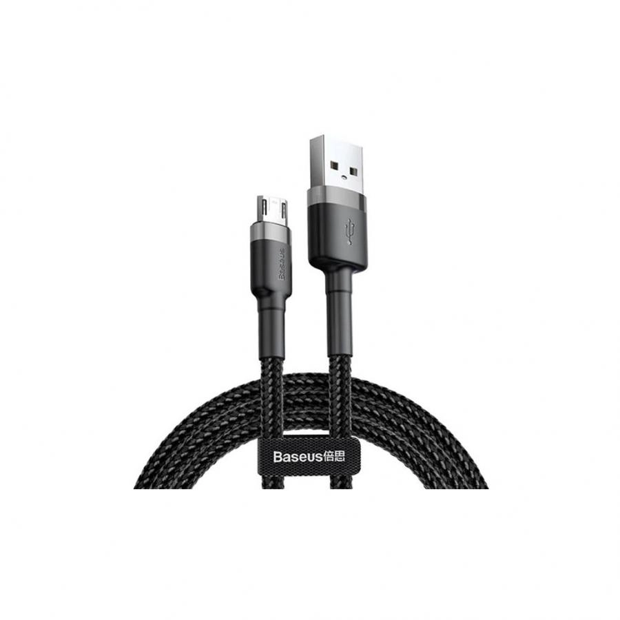 Кабель Baseus Cafule 1m Gray/Black (CAMKLF-BG1)