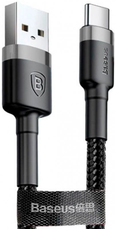 Кабель Baseus Cafule USB for Type-C 1m Black (CATKLF-BG1)