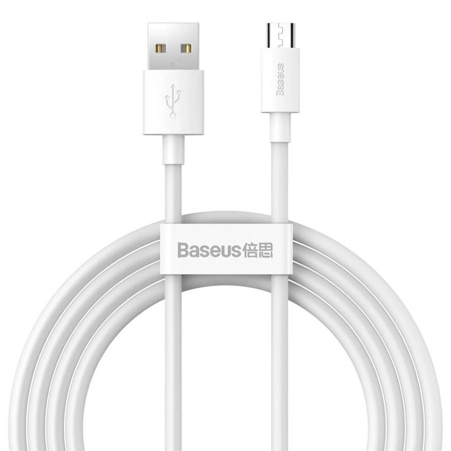 Кабель Baseus Simple Wisdom 1.5m White (TZCATZJ-02)
