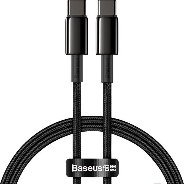 Кабель Baseus Tungsten Gold 2m Black (CATWJ-01)