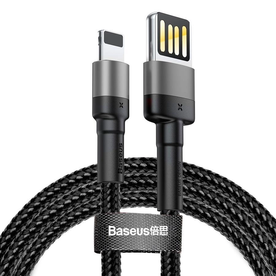 Кабель Baseus Cafule 1m Gray/Black (CALKLF-GG1)
