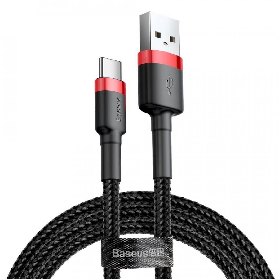 Кабель Baseus Cafule 2m Red/Black (CATKLF-C91)