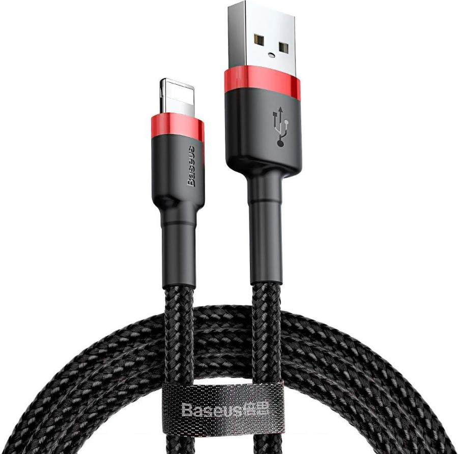 Кабель Baseus Cafule 1m Red/Black (CALKLF-B19)