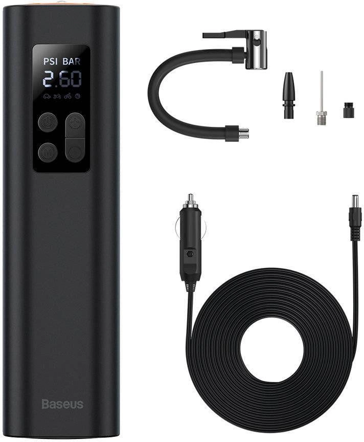 Автомобильный компрессор Baseus Super Mini Inflator Black (CRCQ000001)