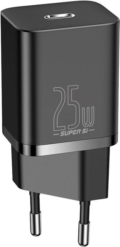 Сетевое зарядное устройство Baseus Super Si 25W EU Black (CCSP020101)