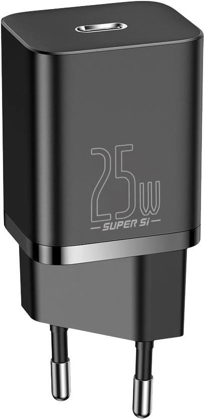 Сетевое зарядное устройство Baseus Super Si 25W EU Black (CCSP020101)