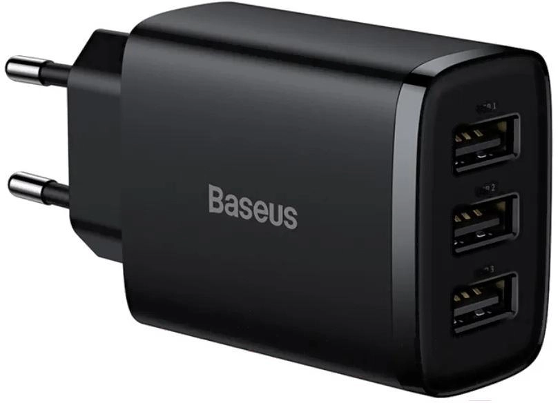 Сетевое зарядное устройство Baseus Compact 17W EU Black (CCXJ020101)