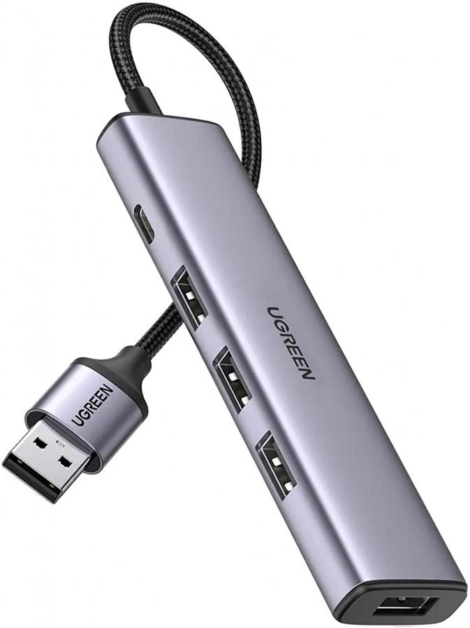 USB-хаб Ugreen CM473-20805 Space Gray (20805)