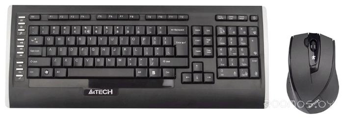 Комплект клавиатура и мышь A4Tech 9300F (черный)