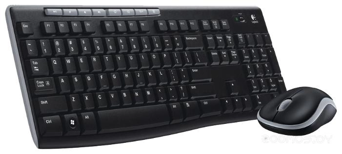 Комплект клавиатура и мышь Logitech MK270 (черный)
