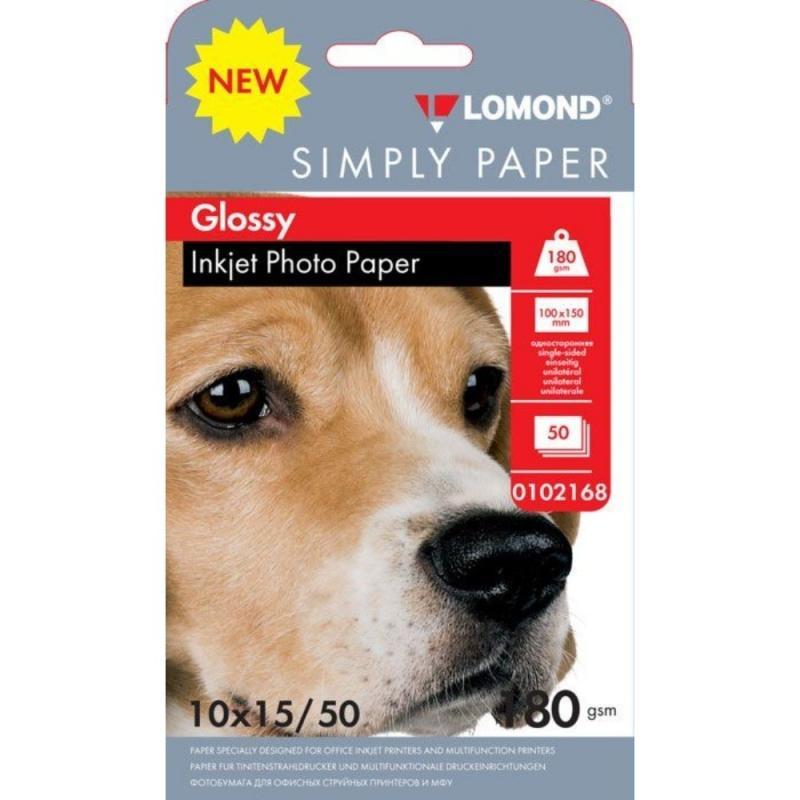 Фотобумага А6, 180 г/м, 50 л., глянц., одностор. Simply Paper 