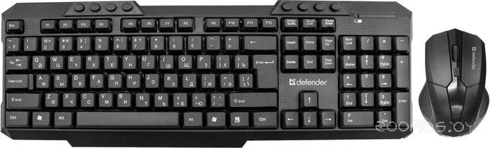 Комплект клавиатура и мышь Defender Jakarta C-805 RU 45804 / 45805 (черный)