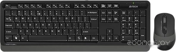 Комплект клавиатура и мышь A4Tech Wireless Desktop Fstyler FG1010 (черный/серый)