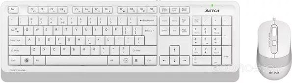 Комплект клавиатура и мышь A4Tech Fstyler F1010 (белый/серый)