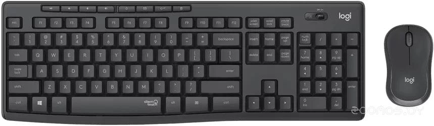 Комплект клавиатура и мышь Logitech MK295 (графит)