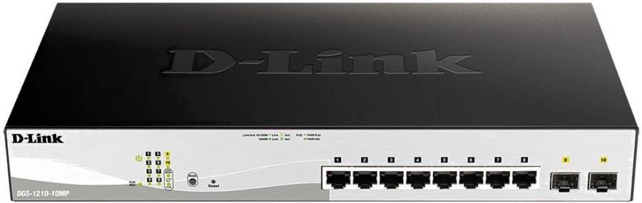 Коммутатор D-Link DGS-1210-10MP/F1A