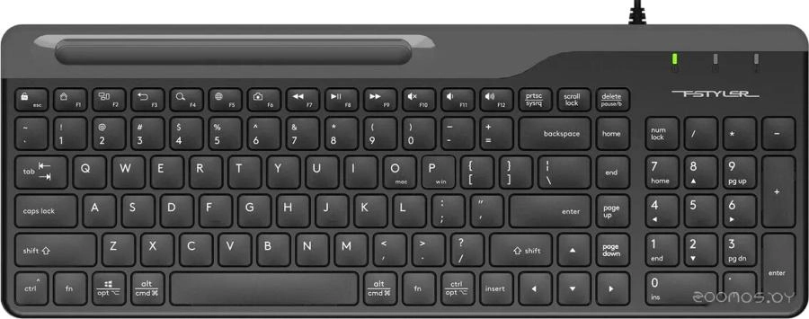 Клавиатура A4Tech FK25 Fstyler Slim (черный/серый)