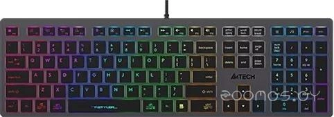 Клавиатура A4Tech Fstyler FX60H (серый, неоновая подсветка)