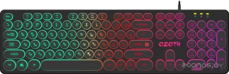 Клавиатура Defender Ozoth GK-106 / 45106 (черный/радужный)