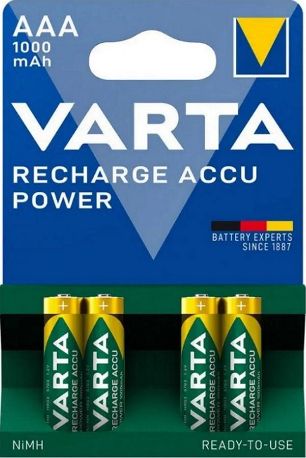 Аккумулятор Varta AAA 1000 mAh 4BP