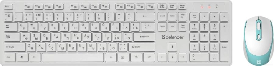 Комплект клавиатура и мышь Defender Auckland C-987 / 45987 (белый)